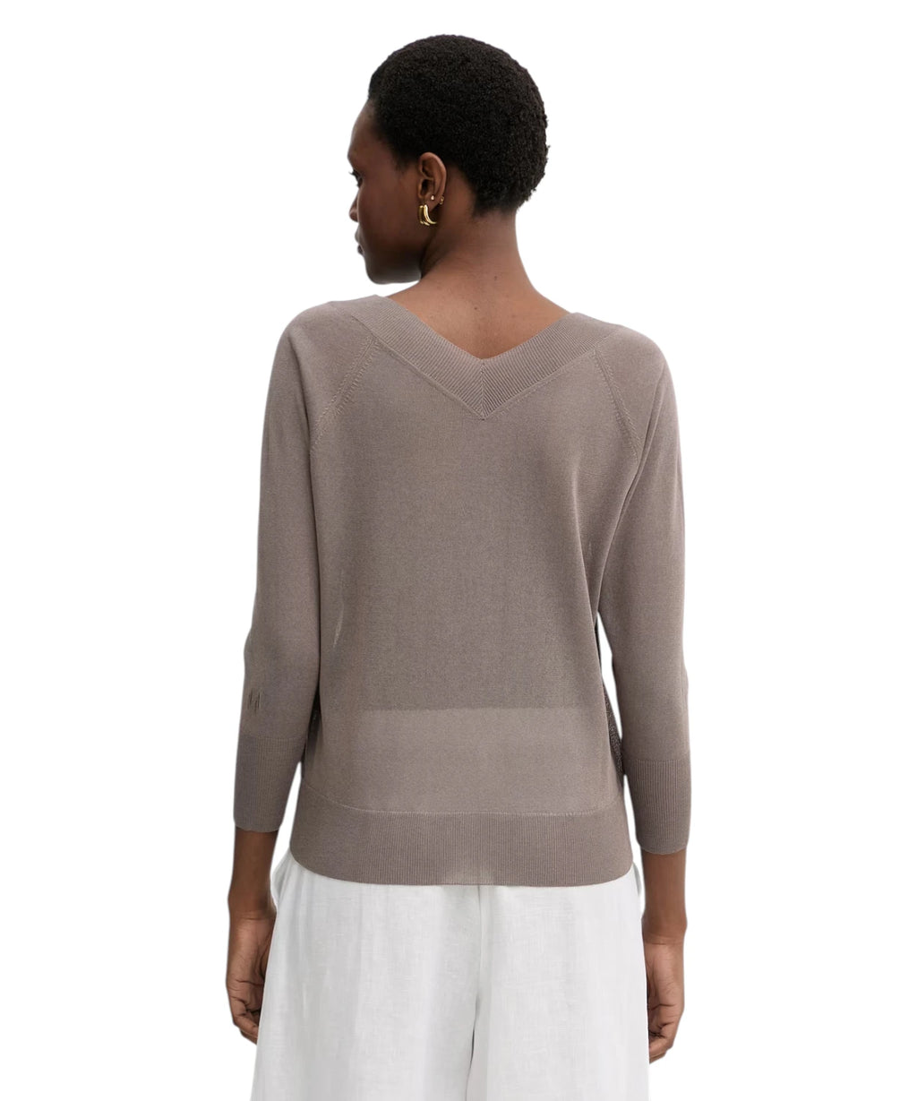 Maglia Marella TUBO met V-hals in viscosemix