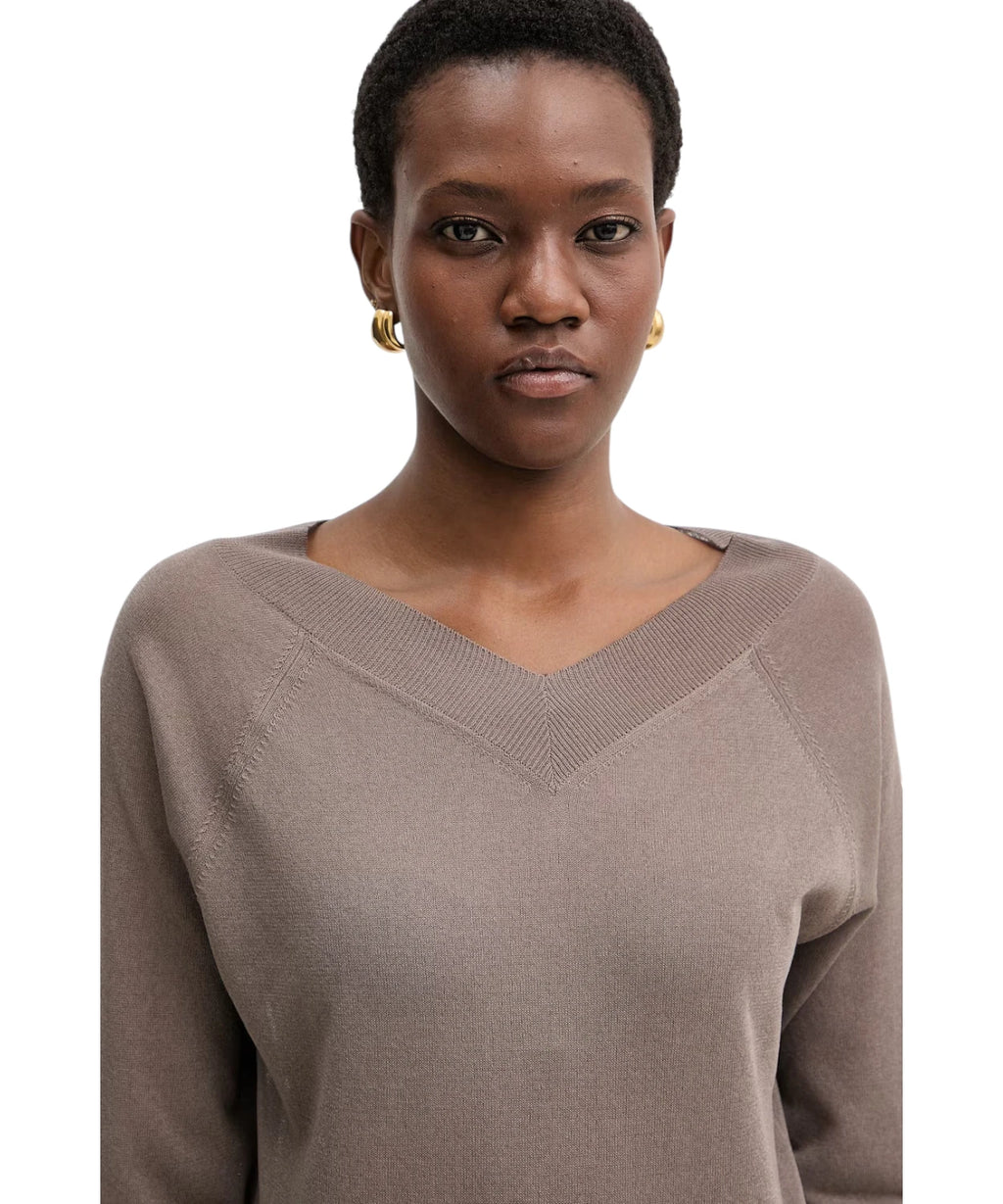 Maglia Marella TUBO met V-hals in viscosemix