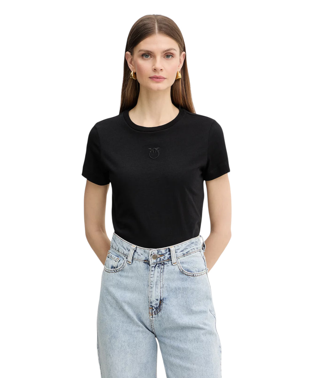 Camiseta PINKO Bussolotto algodón con logo bordado