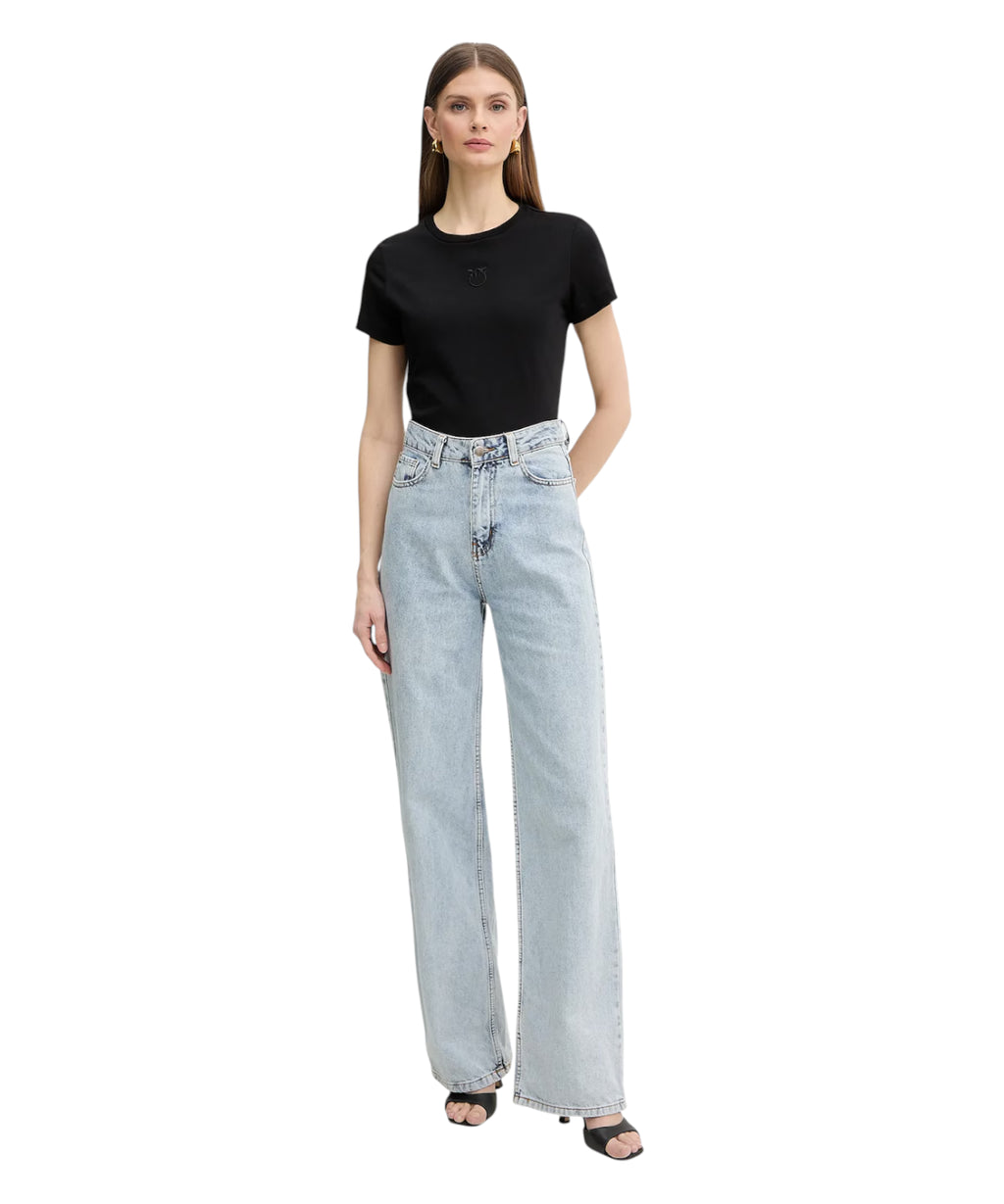 Camiseta PINKO Bussolotto algodón con logo bordado