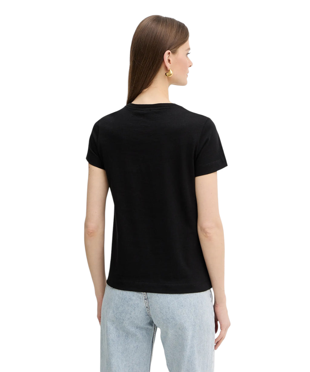 Camiseta PINKO Bussolotto algodón con logo bordado