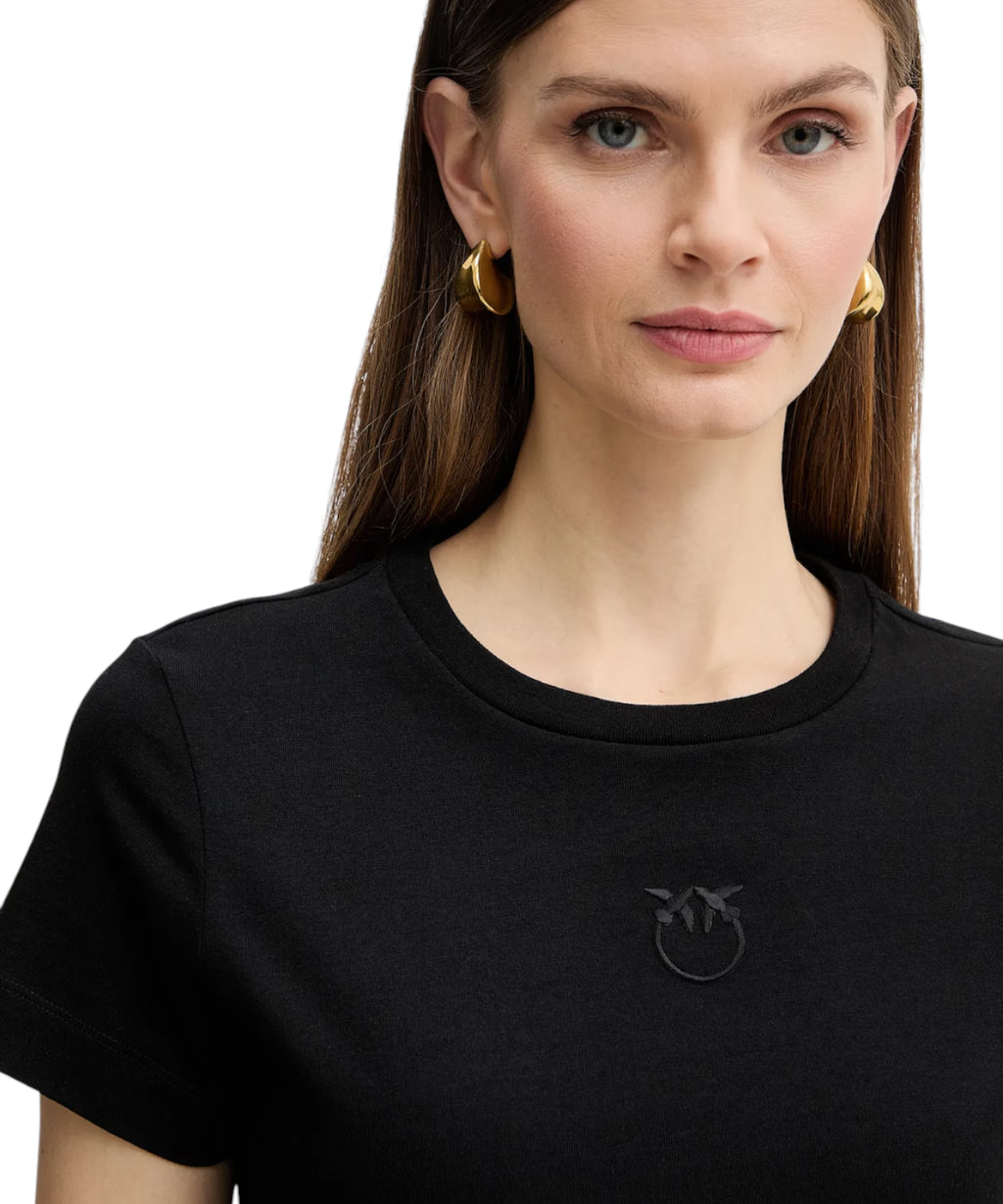 Camiseta PINKO Bussolotto algodón con logo bordado