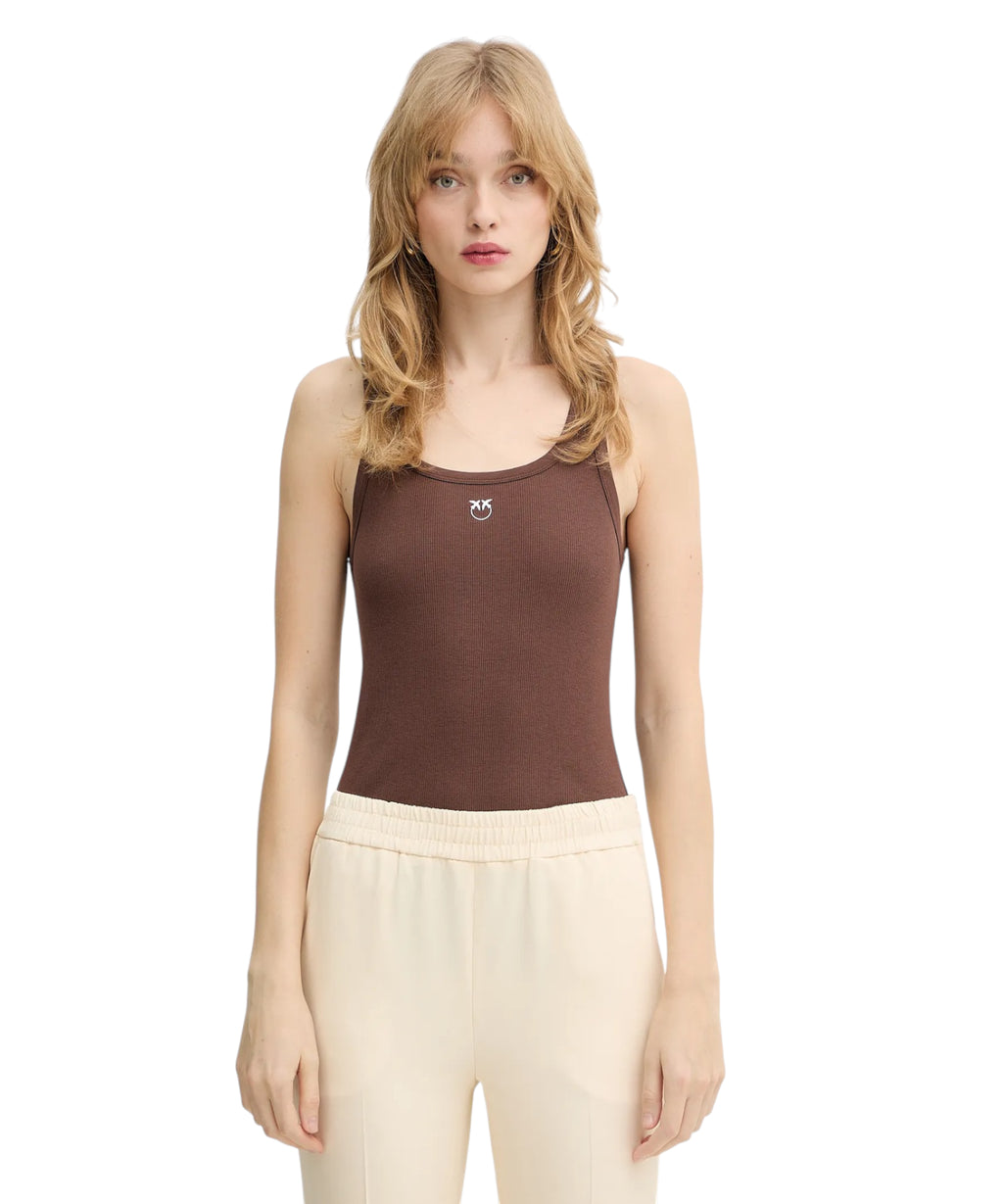 Stretch Cotton Calculator Tank Top