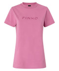 T-Shirt PINKO cotone con logo ricamato