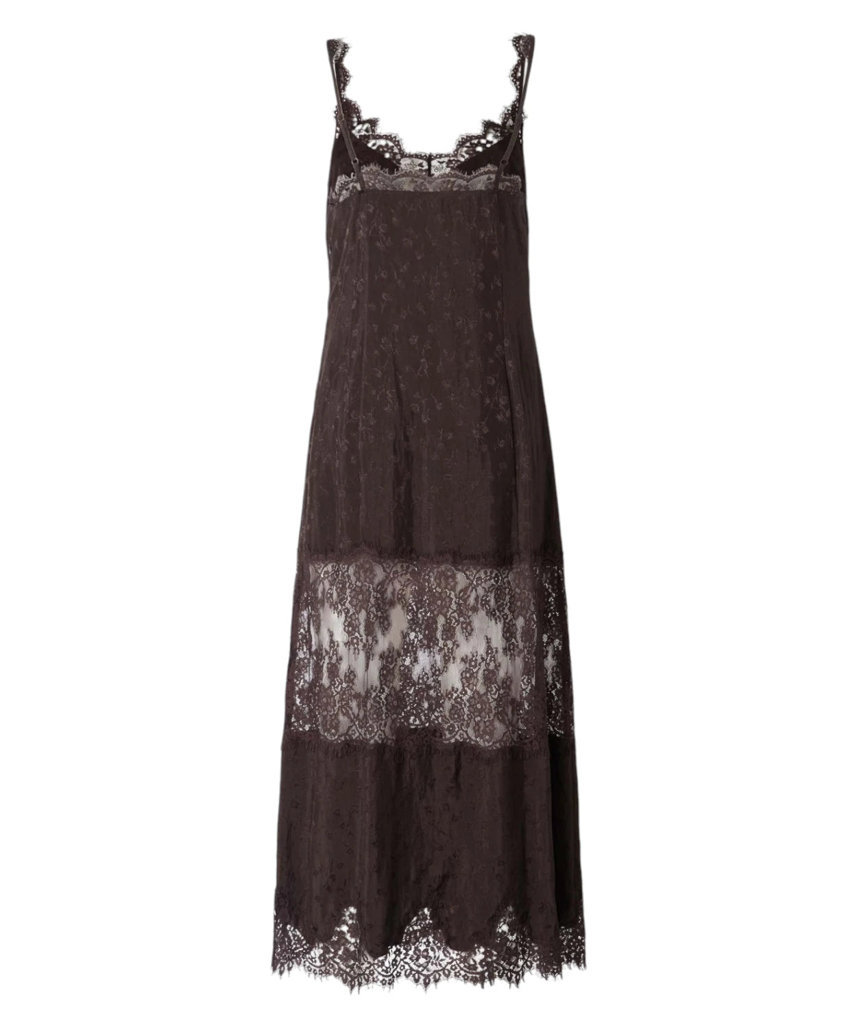 Pinko Aster Dress in Crêpe Jacquard with Lace