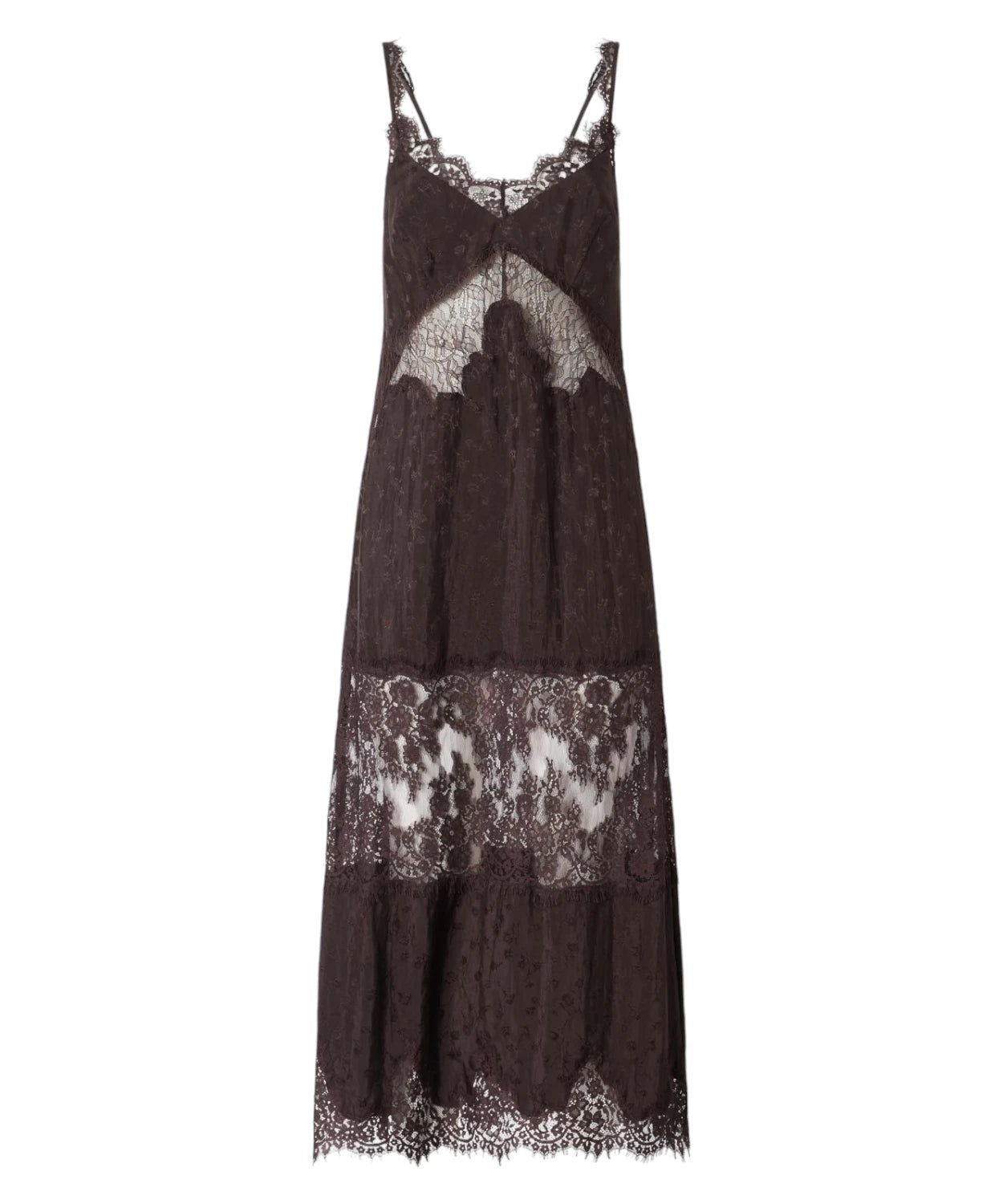 Pinko Aster Dress in Crêpe Jacquard with Lace
