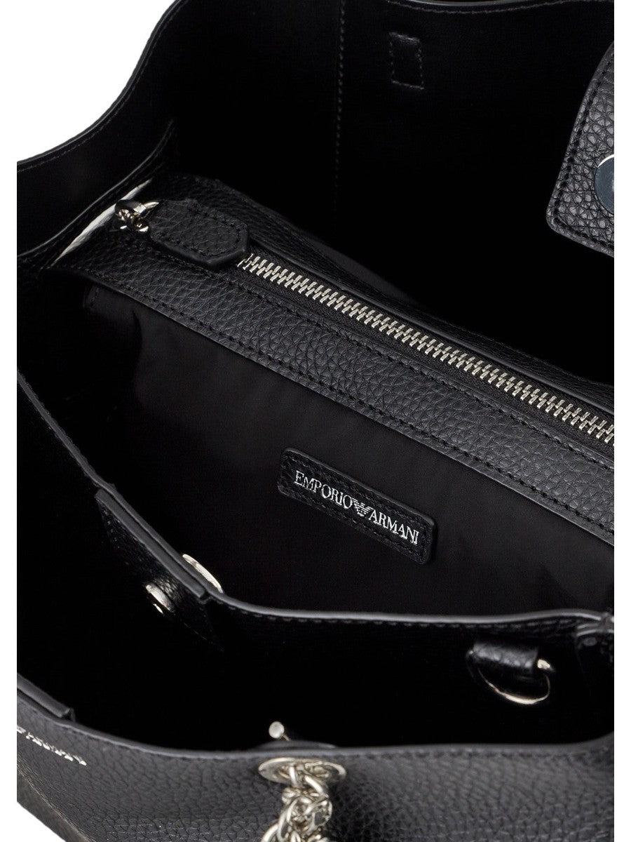 Shopper Effetto Palmellato con Charm Aquila: Versatile e Stilosa-Borse a mano-Emporio Armani-Vittorio Citro Boutique