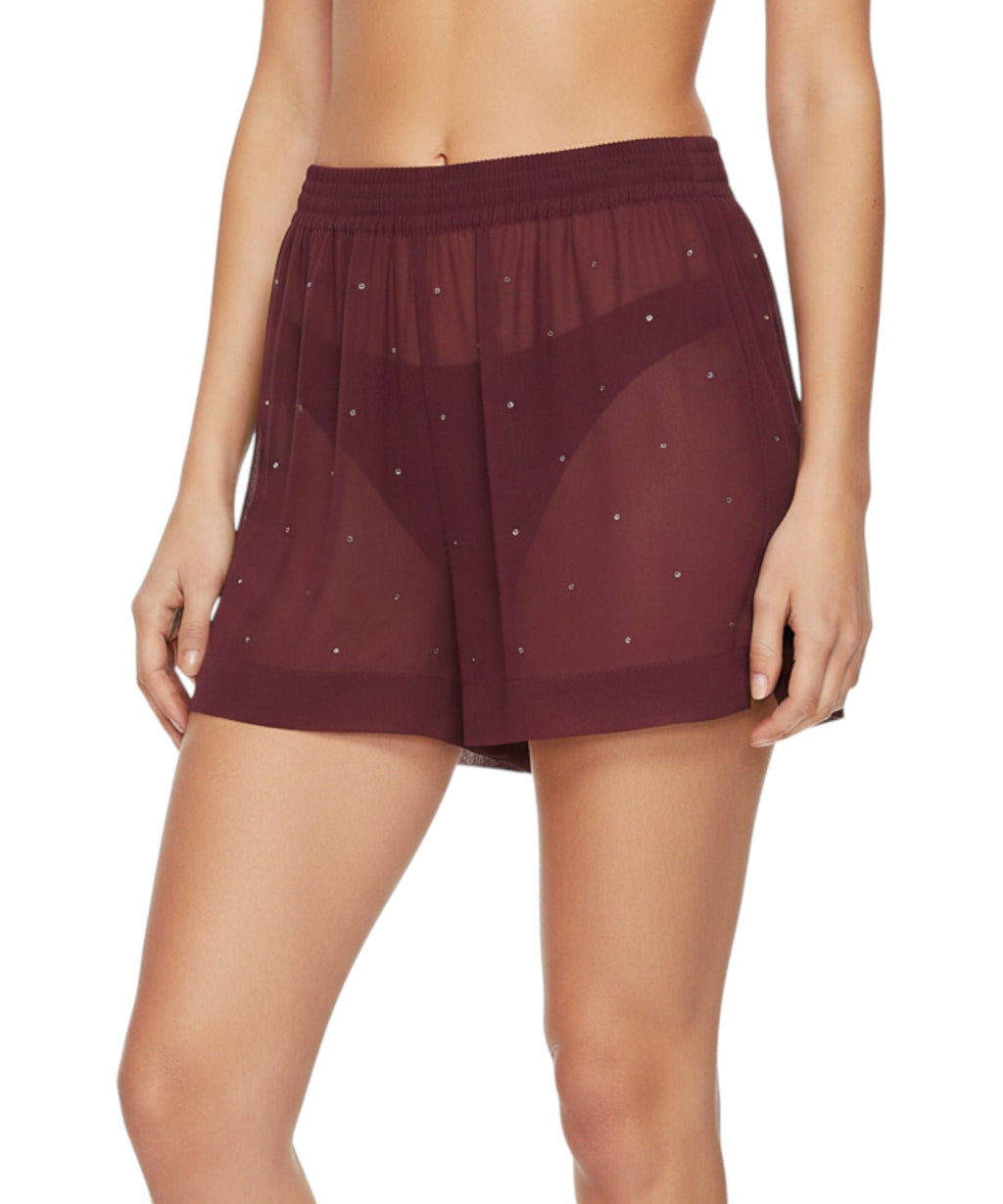 Shorts Meave MC2 Saint Barth i Georgette med strass