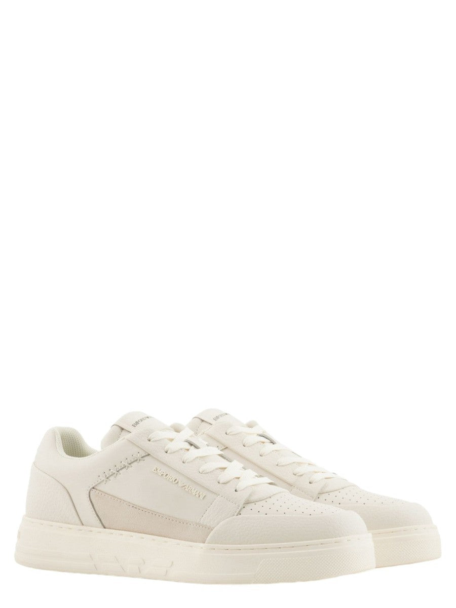 Sneakers con dettaglio cucitura in pelle rigenerata ASV-Emporio Armani-Sneakers-Vittorio Citro Boutique