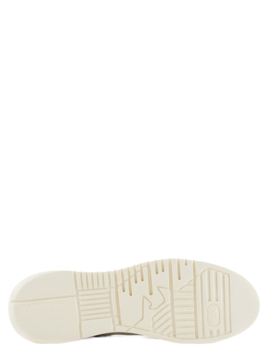 Sneakers in nabuk con suola zigrinata-Emporio Armani-Sneakers-Vittorio Citro Boutique