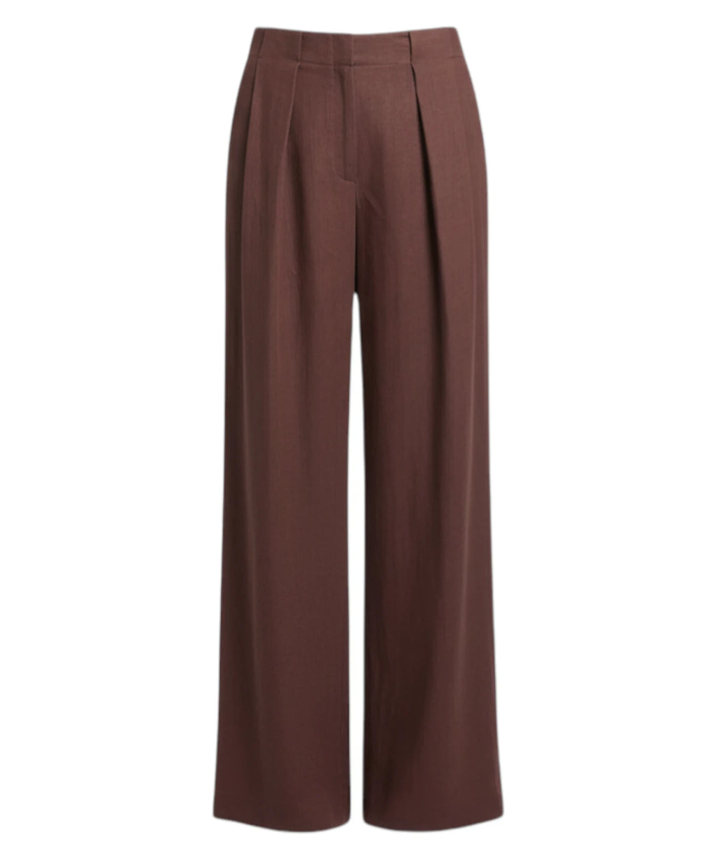 Marella LINEN NET Trousers with Double Pleats