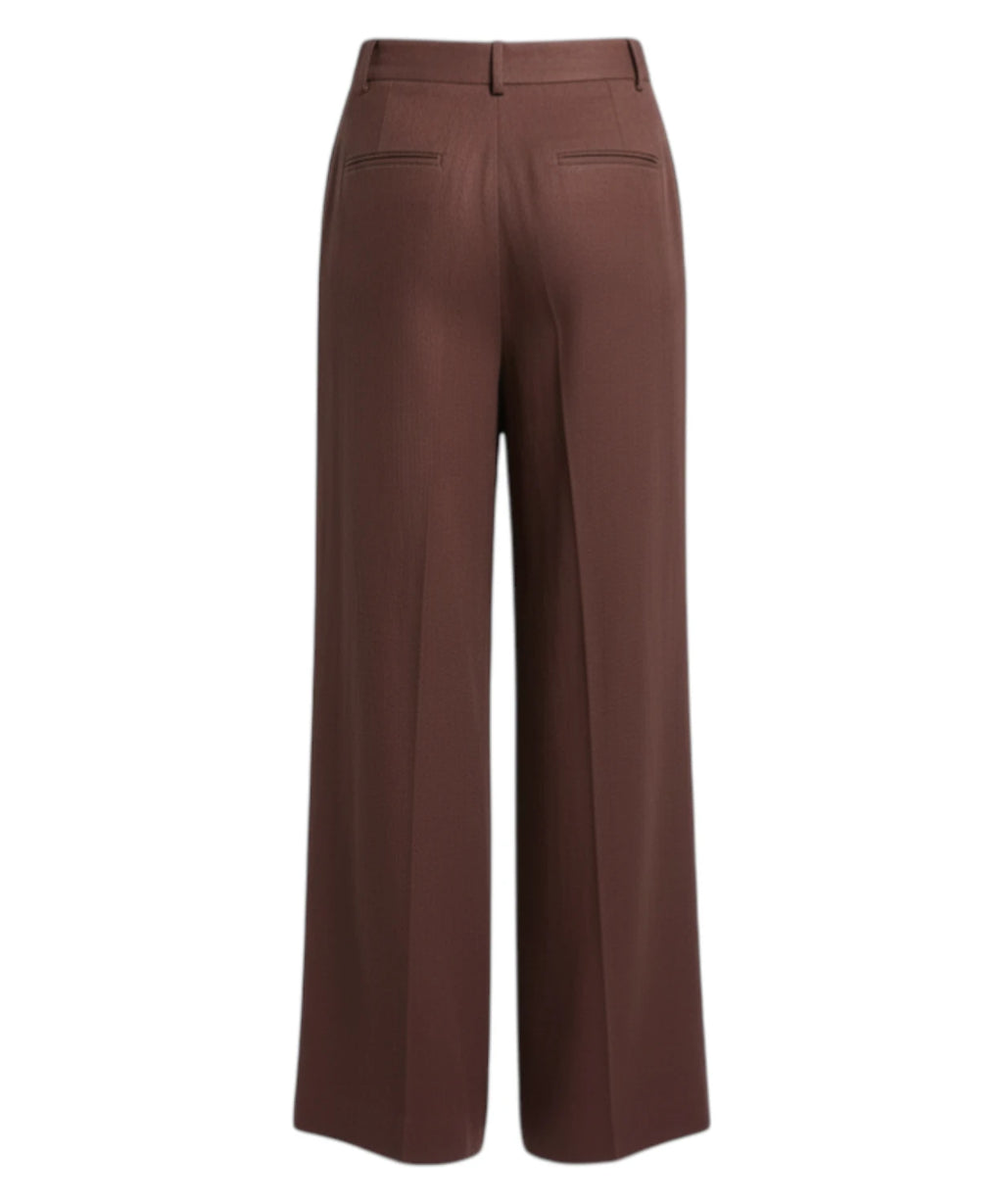 Marella LINEN NET Trousers with Double Pleats