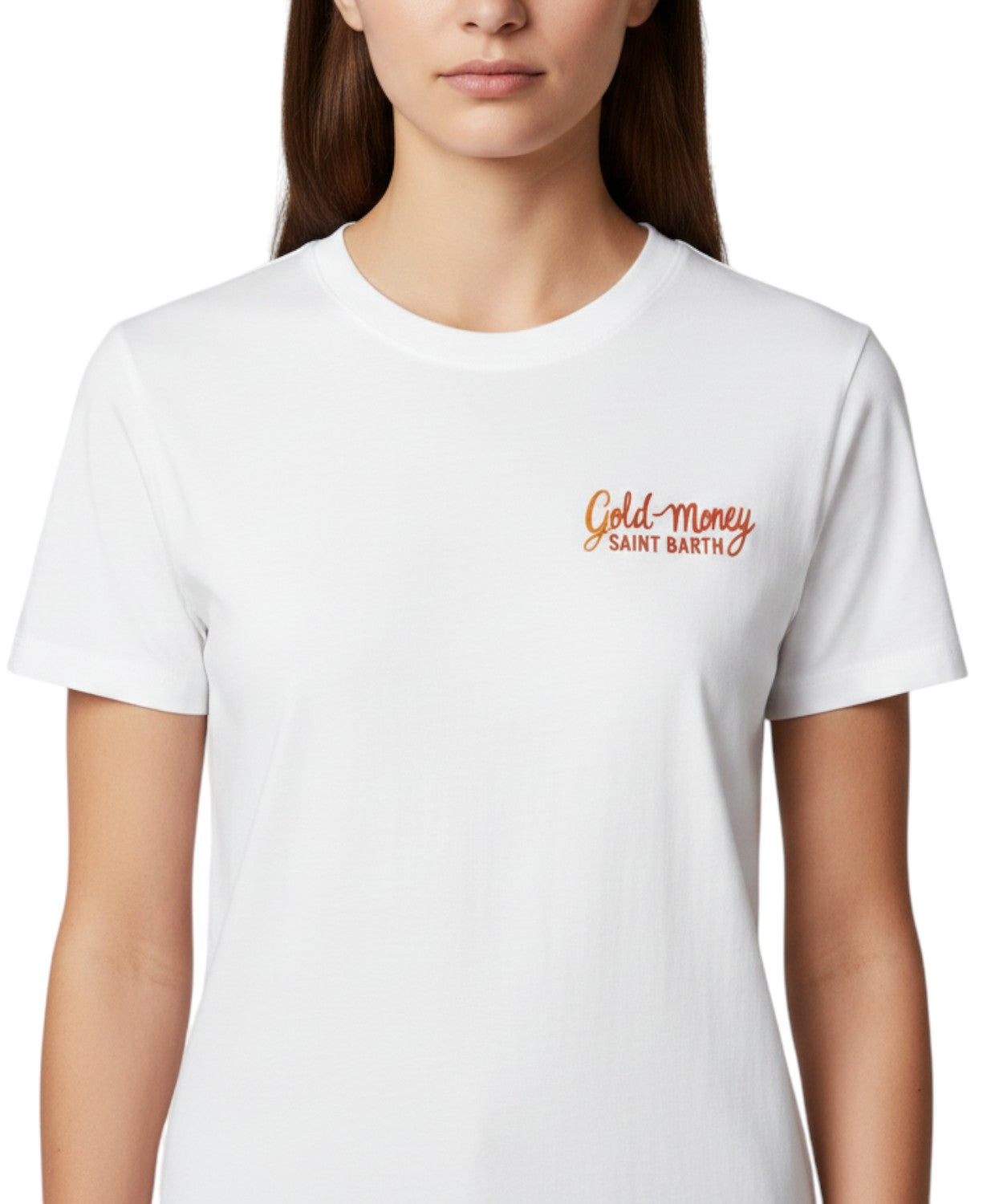T-shirt Emilie MC2 Saint Barth z nadrukiem
