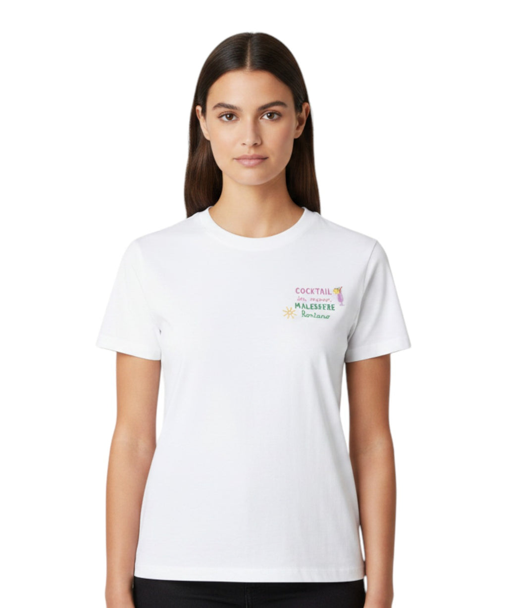 Emilie T-shirt MC2 Saint Barth with Embroidery and Applied Charm