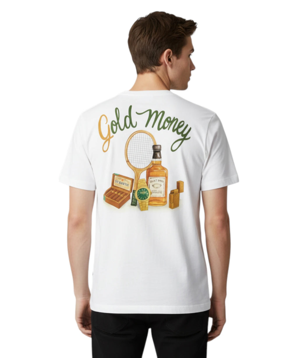 Men's T-shirt Gold Money MC2 Saint Barth Portland
