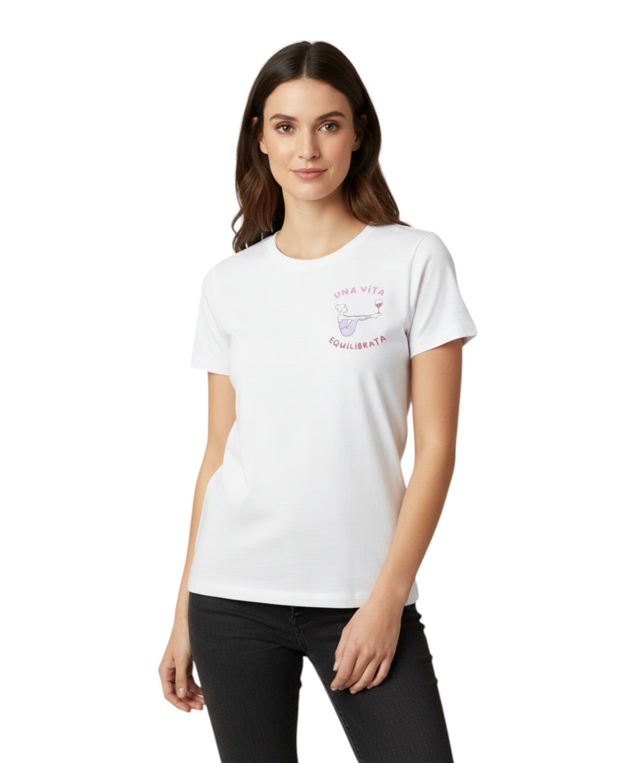 Emilie MC2 Saint Barth T-shirt with Embroidery