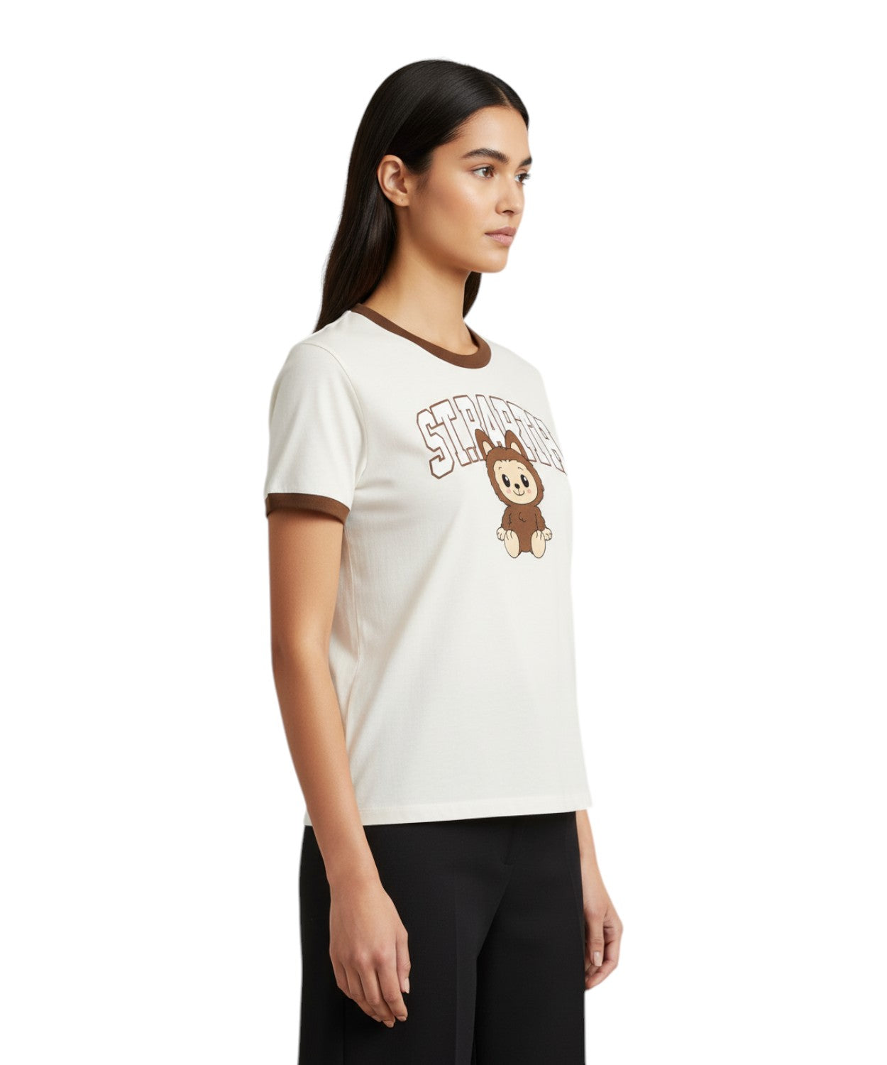 Emilie MC2 Saint Barth T-shirt with Labubu Print