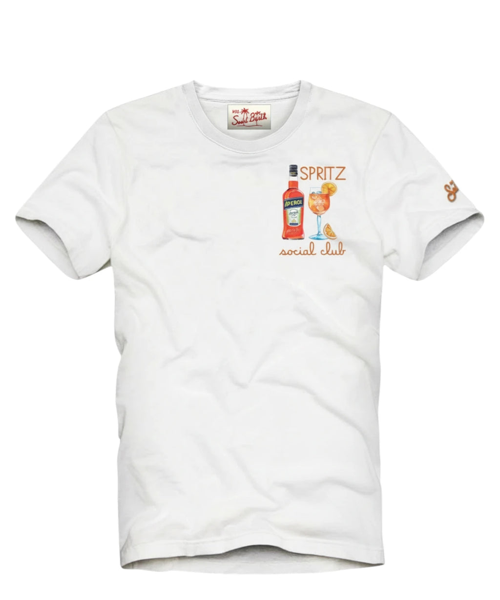 Men's Portofino T-Shirt with Embroidery | MC2 Saint Barth