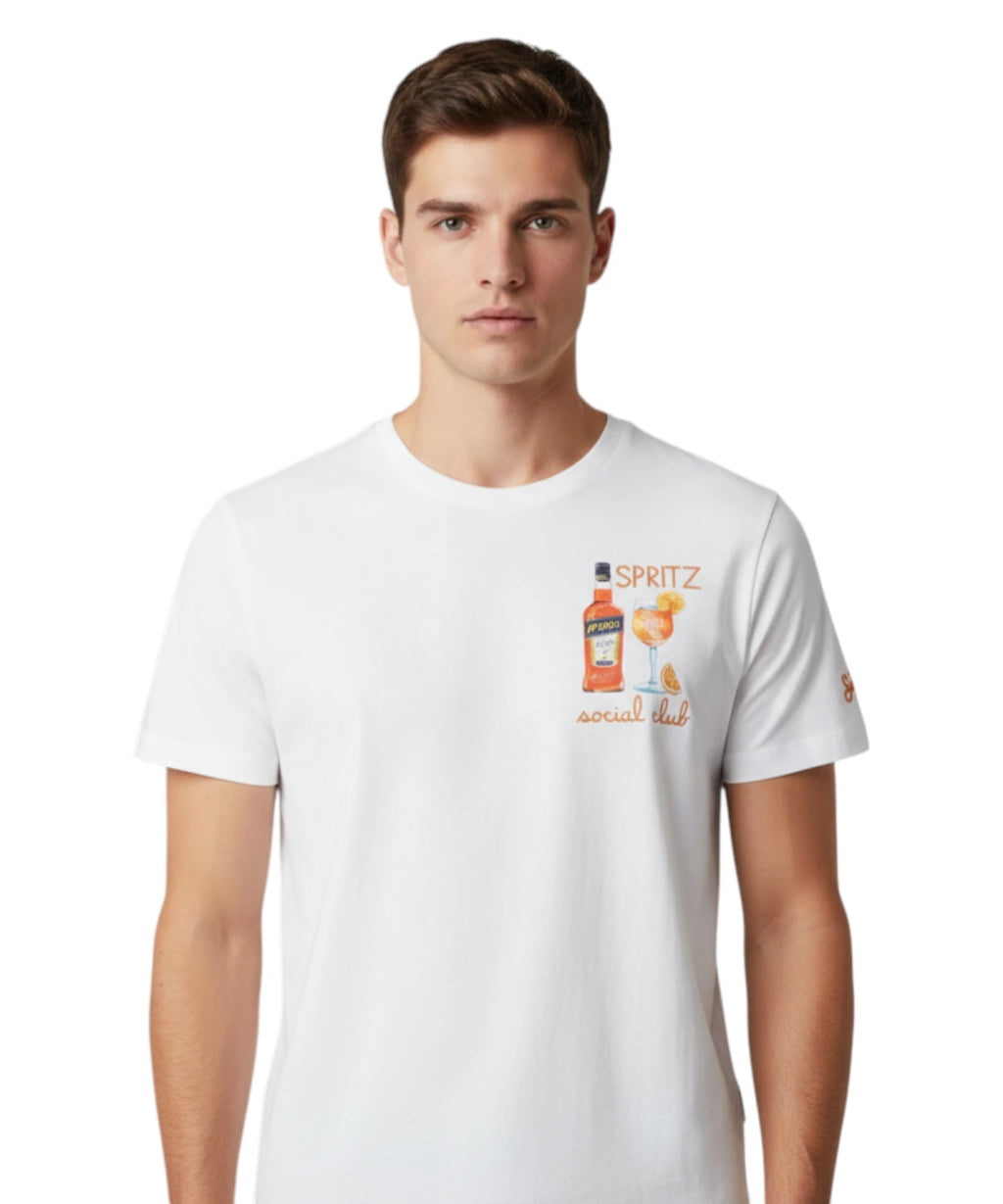 Men's Portofino T-Shirt with Embroidery | MC2 Saint Barth