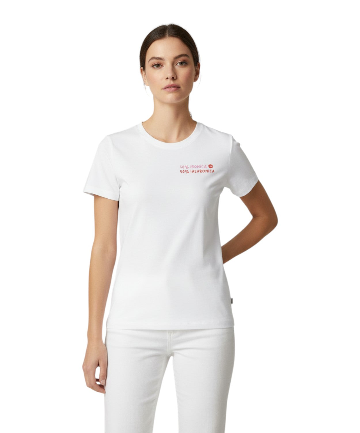 Emilie MC2 Saint Barth T-shirt with Embroidery