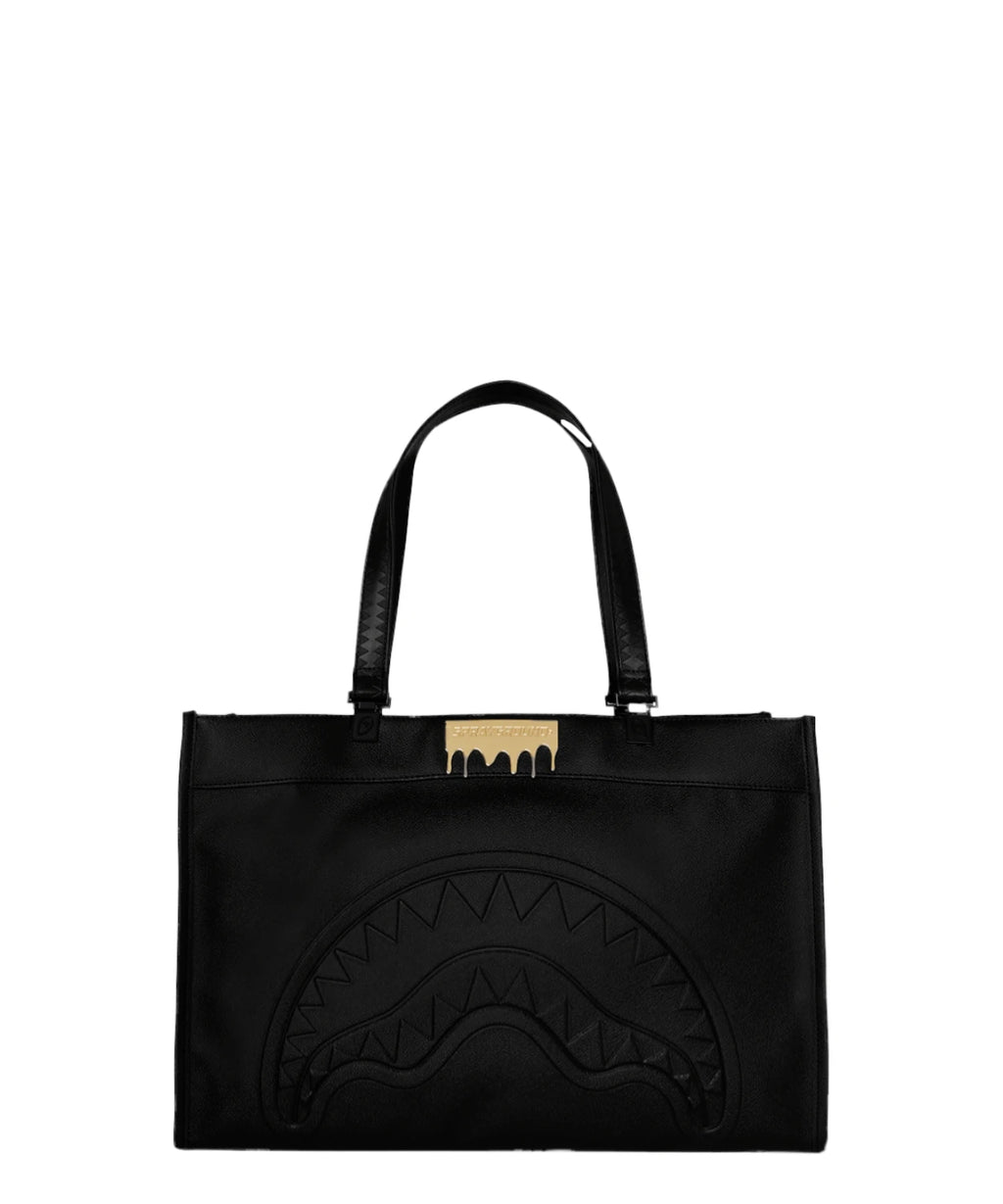 Sprayground Gold Brick Lux Tortuga Tote Bag Streetwear