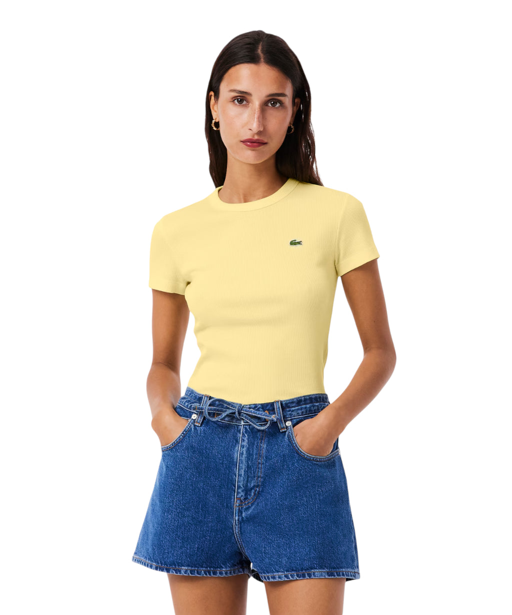Slim Fit Organic Cotton Lacoste T-Shirt
