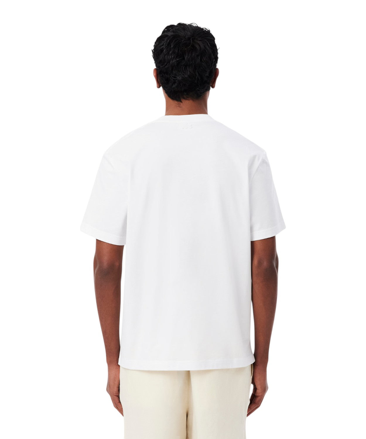 Tričko z organické bavlny Lacoste s vyšívaným krokodýlem