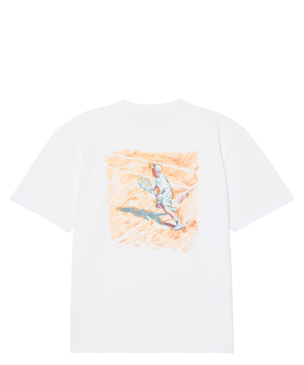 Camiseta Lacoste de corte relajado en algodón con estampado de tenis