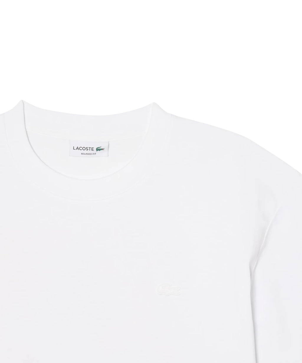 Camiseta Lacoste de corte relajado en algodón con estampado de tenis