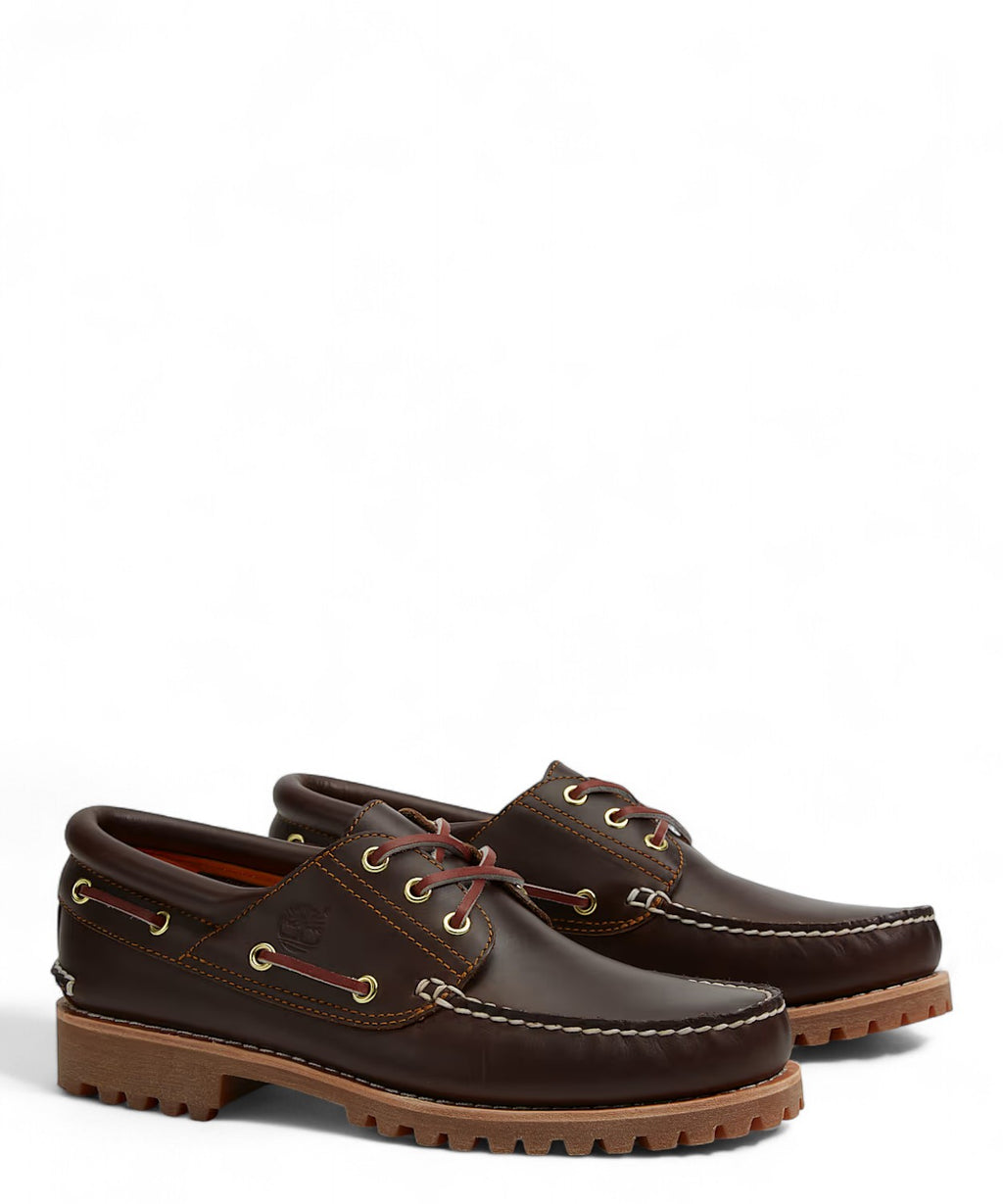 Timberland® Authentic 3-Eye Lug ręcznie szyte skórzane mokasyny żeglarskie