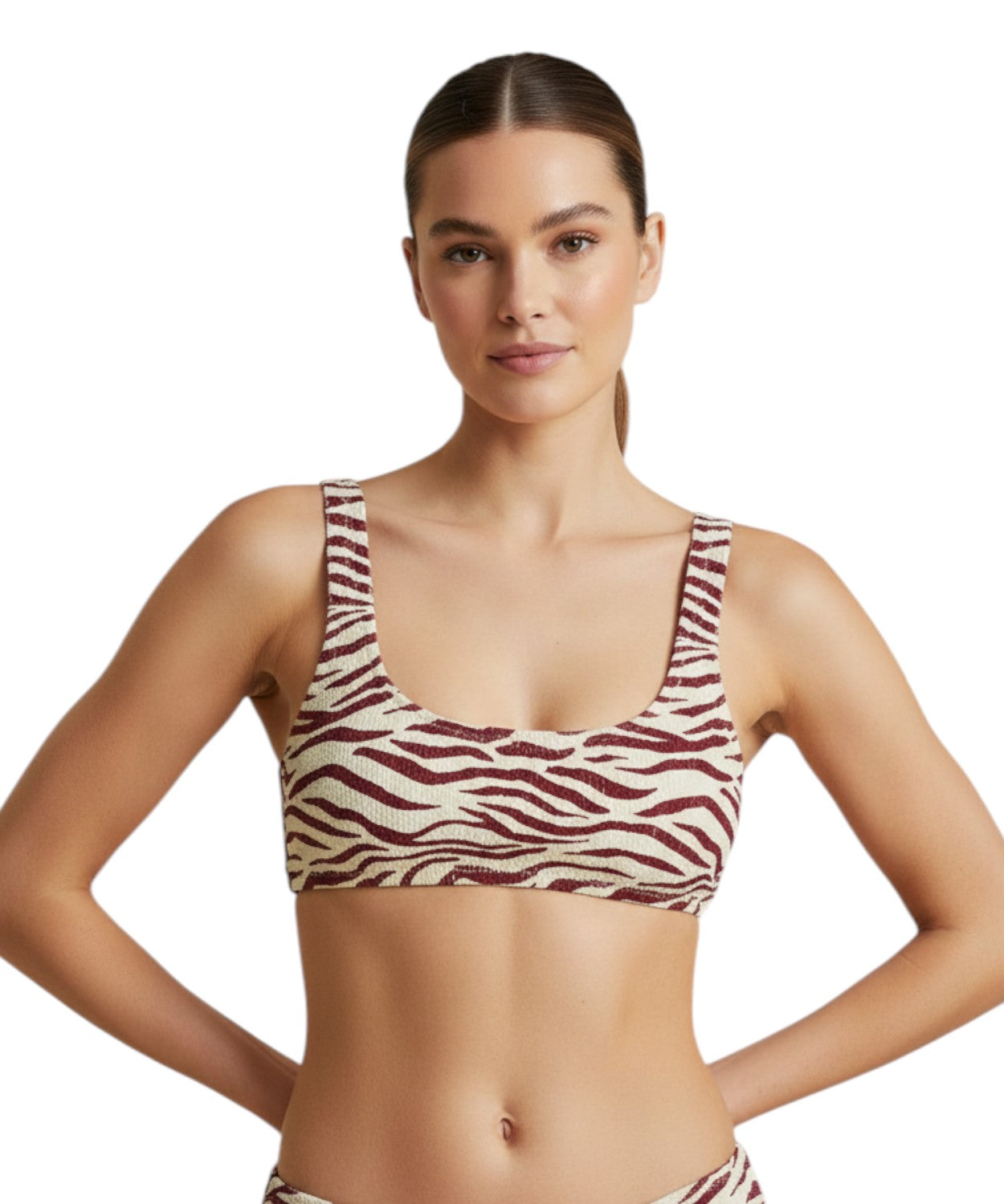 Top bikini damski crinkle Naima bralette Mc2 Saint Barth