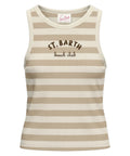 MC2 Saint Barth Ada Cotton Striped Tank Top