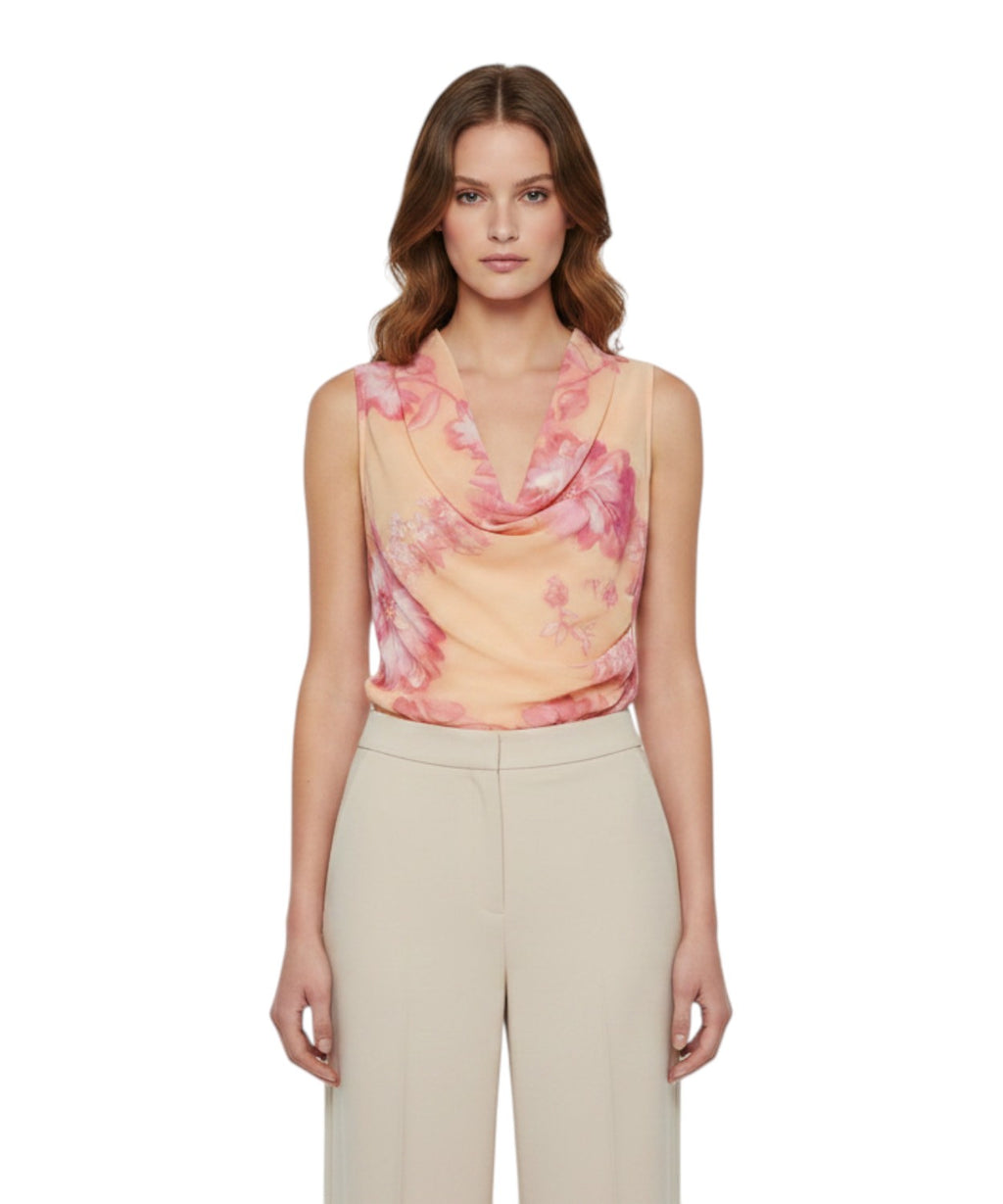 Blusa Marella Cabina Floral Cruzada