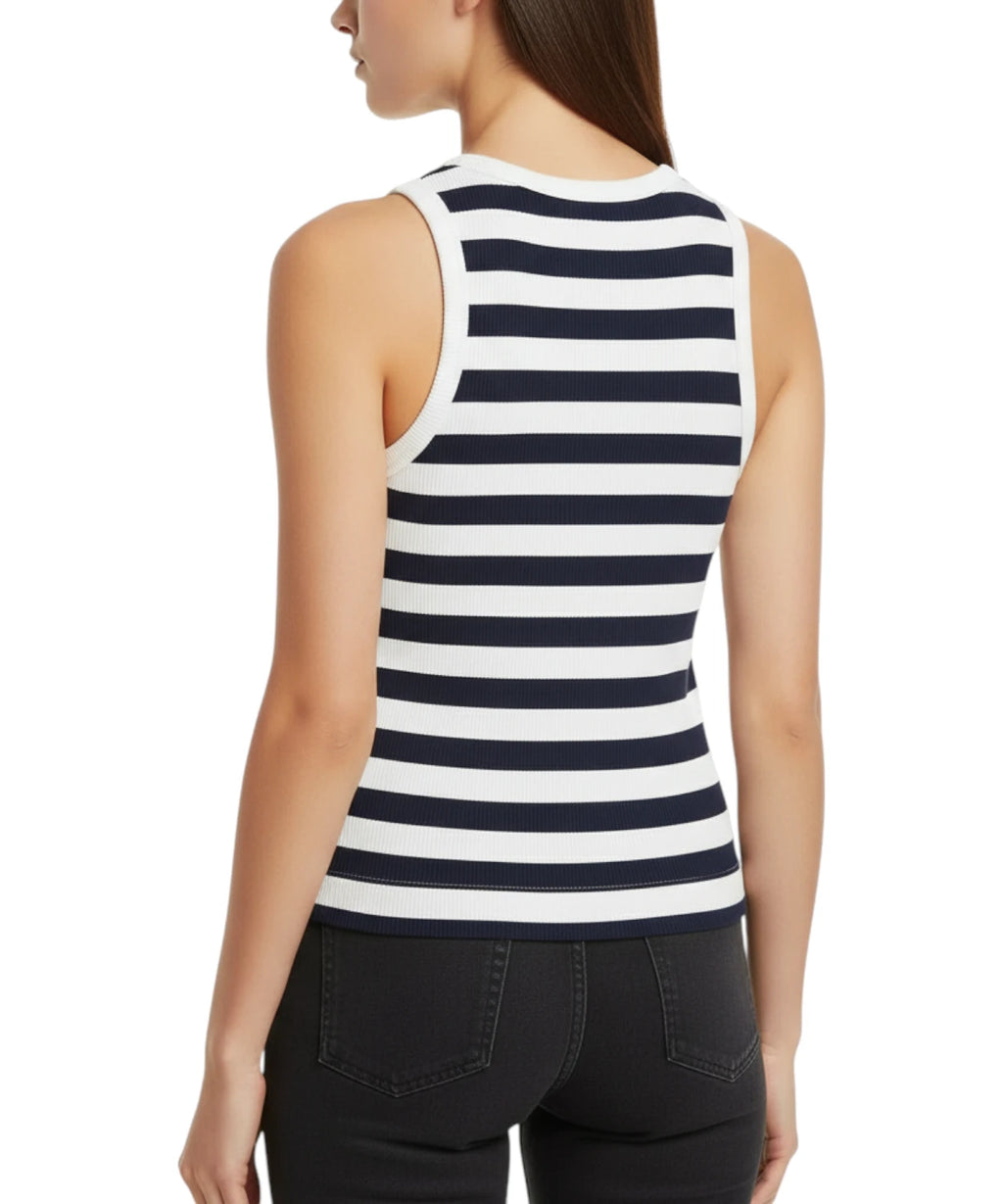 MC2 Saint Barth Women's Cotton Striped Tank Top