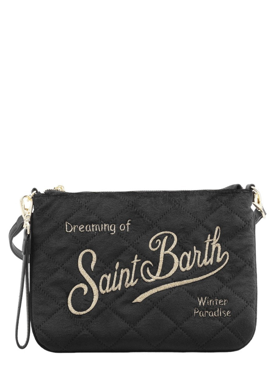 Pochette Parisienne sherpa in velluto trapuntato-Pochette-Mc2 Saint Barth-Vittorio Citro Boutique