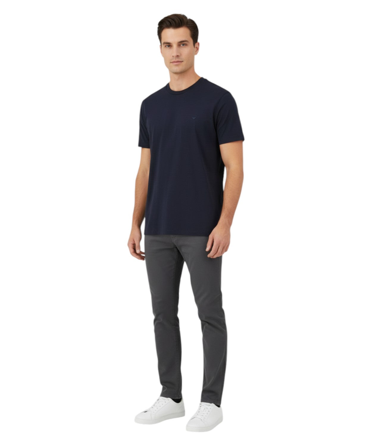 Men's Emporio Armani T-shirt in Modal Blend with Eagle