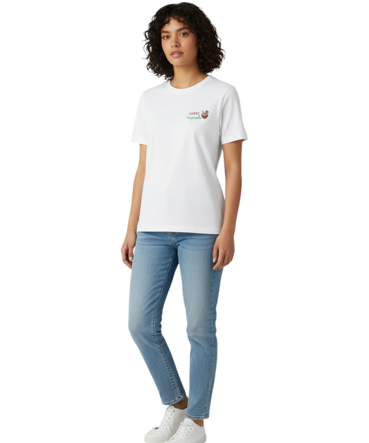 Emilie MC2 Saint Barth T-shirt with Embroidery