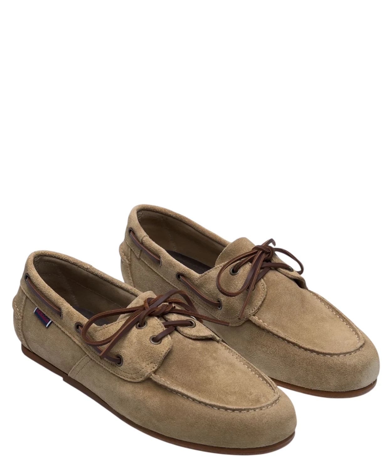 Sebago Owen Scarpe da Barca Uomo in Camoscio Beige Taffy