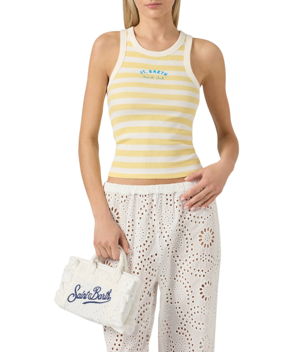 MC2 Saint Barth Women's Cotton Striped Tank Top