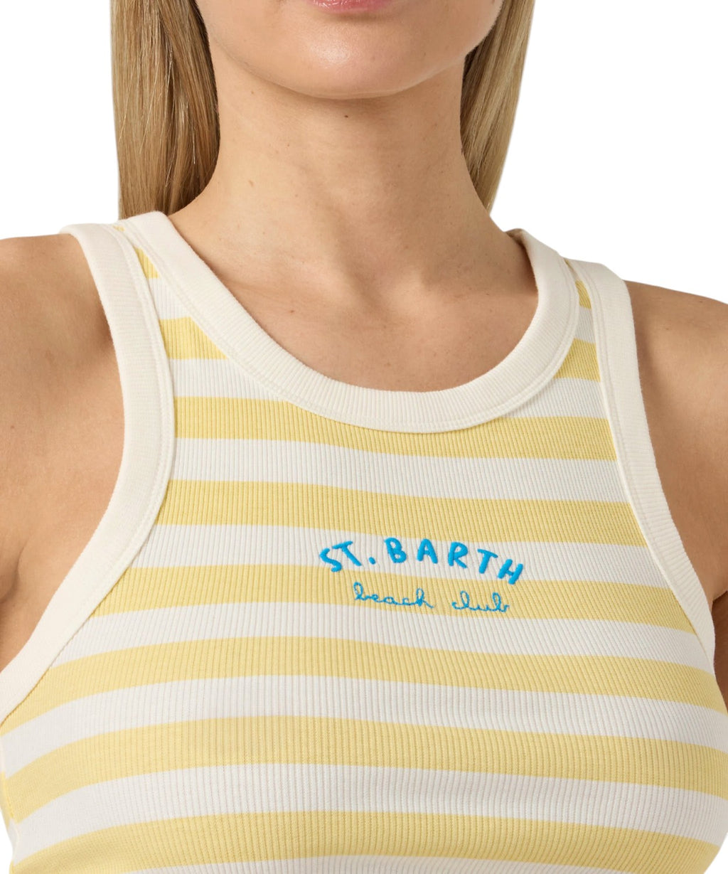 MC2 Saint Barth Women's Cotton Striped Tank Top