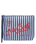 Pochette Aline Stripes MC2 Saint Barth con logo