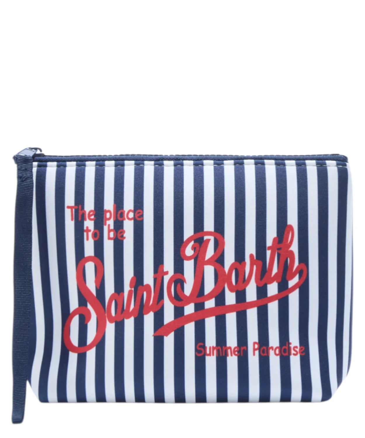 Pochette Aline Stripes MC2 Saint Barth con logo