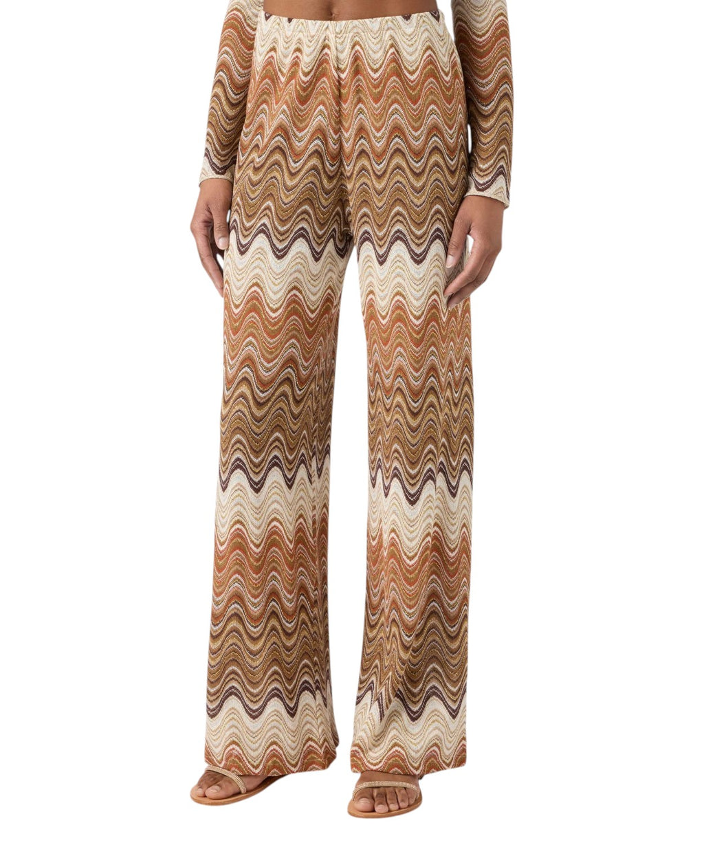 Amalia long pants in raschel knit