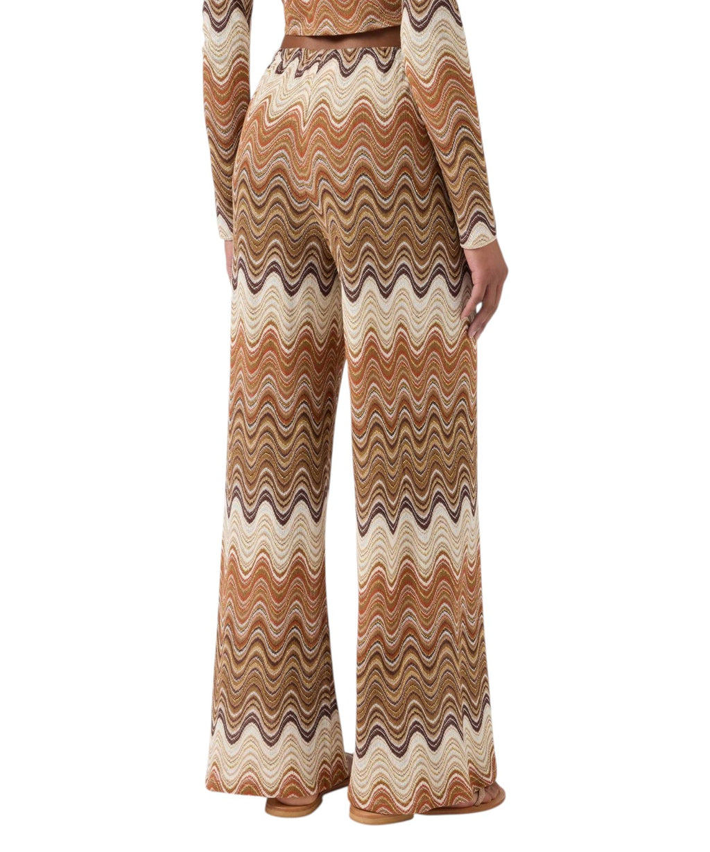 Amalia long pants in raschel knit