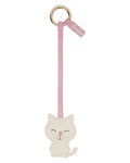 White Leather Cat Bag Charm for Bags and Accessories