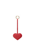 Bag Charm a cuore in pelle rossa con anello logato-Mc2 Saint Barth-Portachiavi-Vittorio Citro Boutique