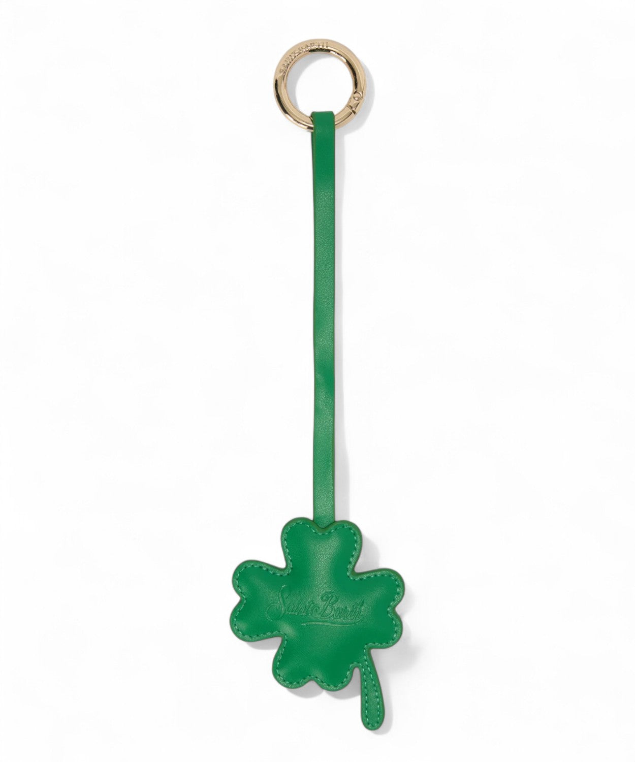 Bag Charm a quadrifoglio in pelle con logo-Mc2 Saint Barth-Portachiavi-Vittorio Citro Boutique