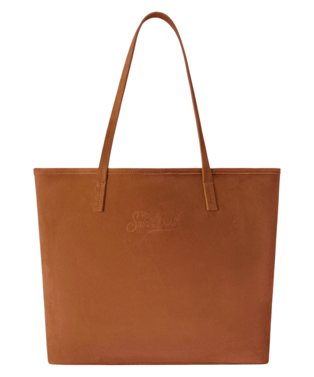 Bolso City Regular de ante MC2 Saint Barth con pouch removible