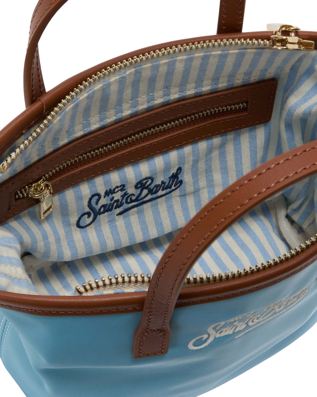 MC2 Saint Barth Blue Nylon City Mini Bag
