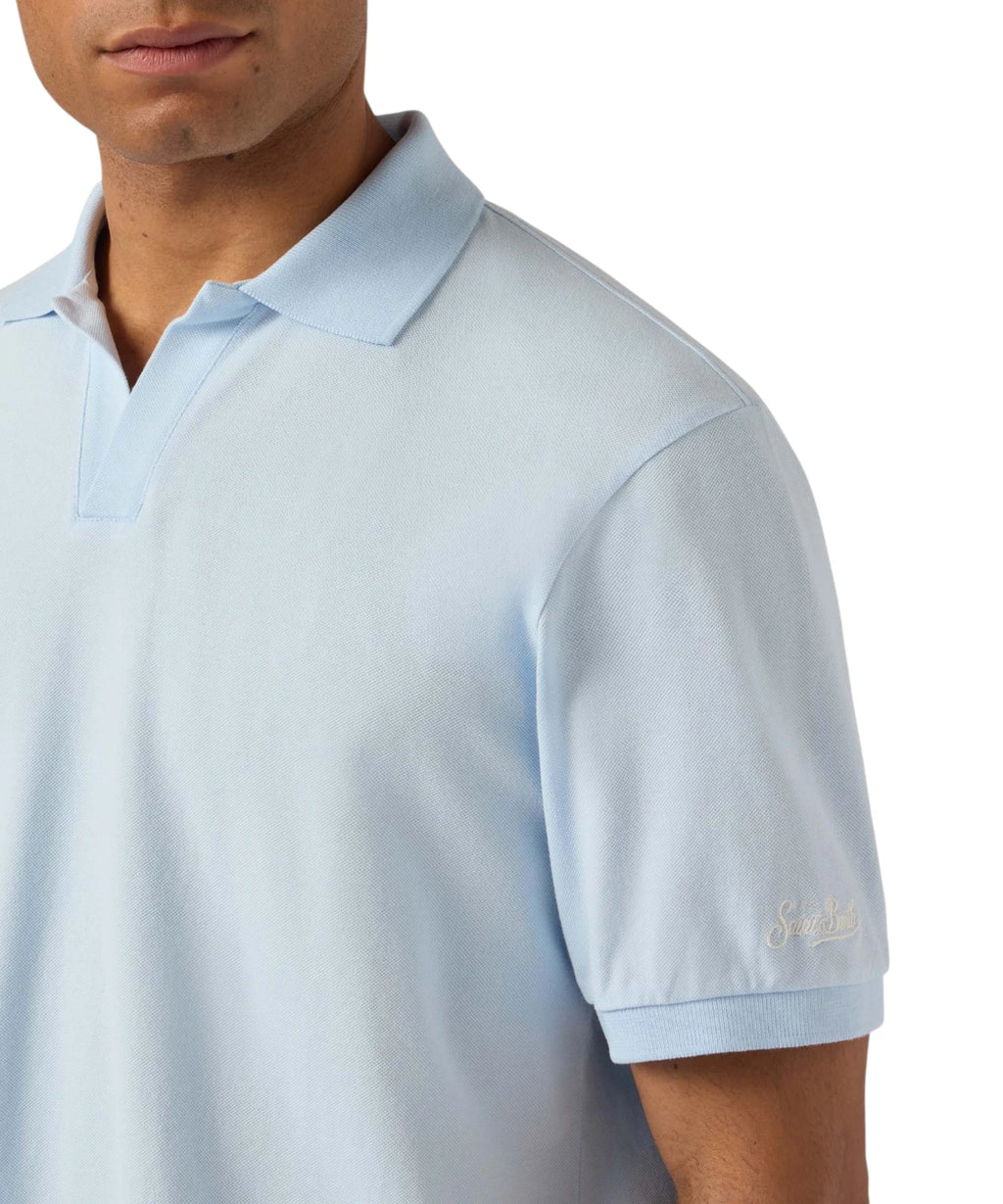 Herre Polo Charles MC2 Saint Barth i bomuldspiqué